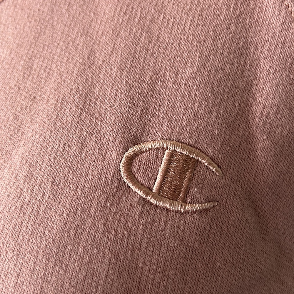 Champion Pink Top Dusty Rose Top Sweatshirt Beachy Small Athleisure Comfort - Picture 3 of 10
